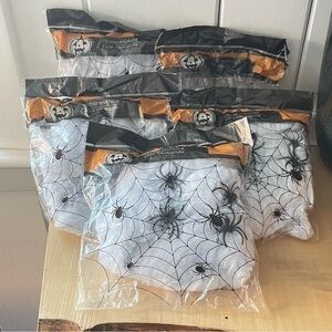 $5 DEAL Set of 5 Fake Spiderweb NWT Halloween Fall Decor Haunted House Spooky